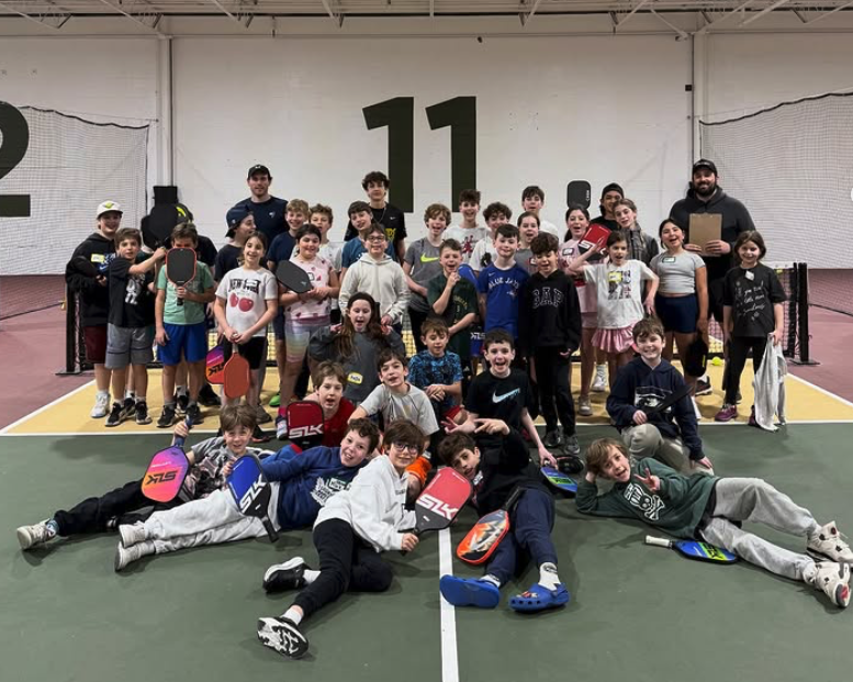 Kids Passover Pickleball Camp group photo