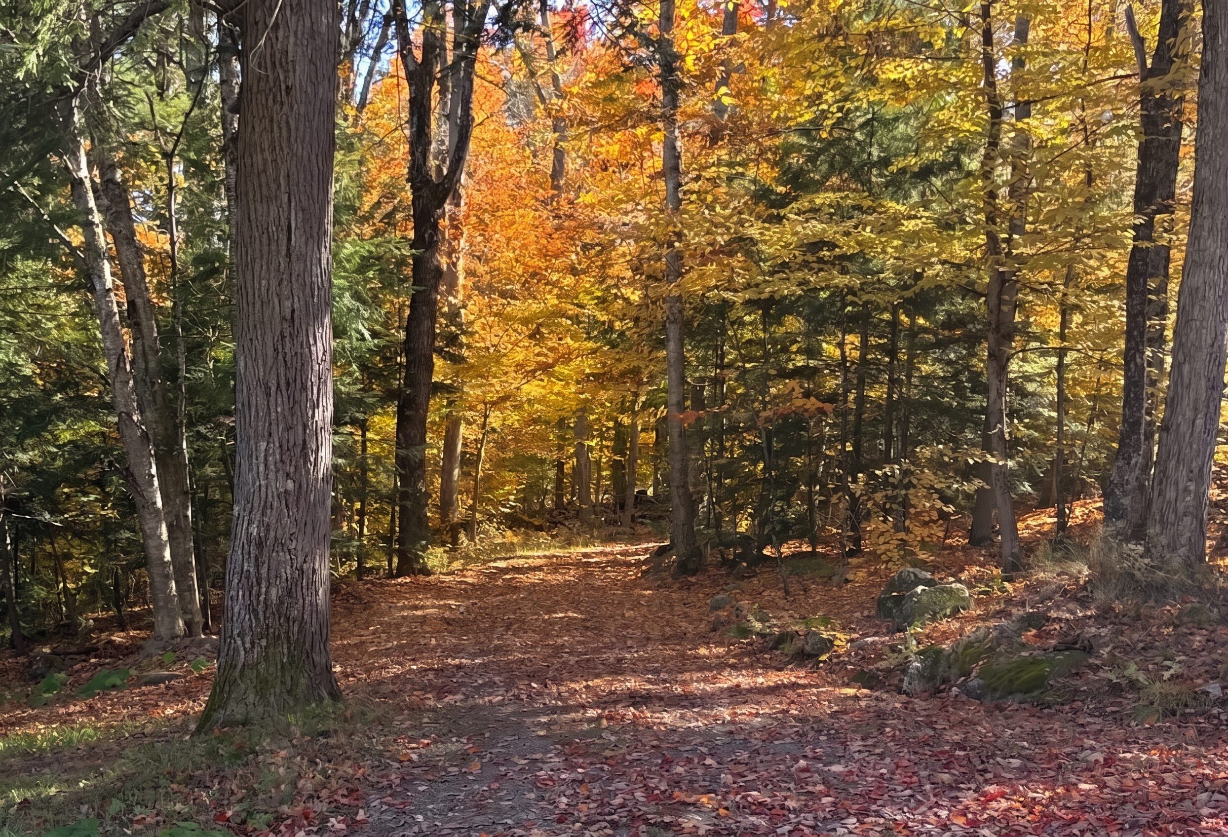 Muskoka cottage country autumn scenery